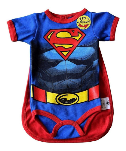 Pañalero Superman Músculos Con Capa 26104