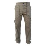 Pantalon Cargo Elastizado No Chupin  Semi Recto Jogger 