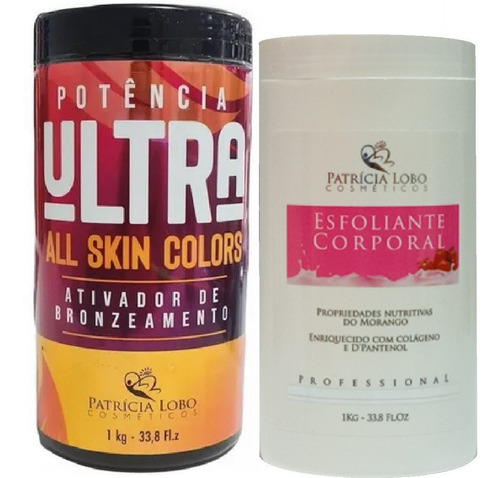 Kit Potência Ultra + Esfoliante Morango Patrícia Lobo