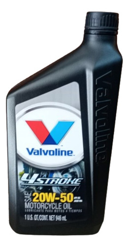 Aceite Valvoline Para Moto 4 Tiempo 20w50 X 1 L X 6 Unidades