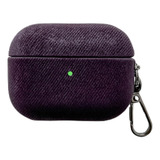 Funda Para Auriculares De Gamuza Morada Para AirPods Pro 2