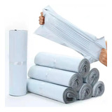 Paquete De 100 Bolsas Para Ecomerce Plastico Alta Resistencia Seguras Con Pegamento Color Blanco Perfectas Para Paqueteria Tamaño Mediano 45x30