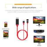 Hdmi Av Adaptador Vídeo Cable Para Manzana iPad iPhone X 8 