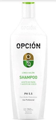 Shampoo Con Aceite De Palta Y Coco Opción 350ml