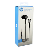 Auriculares Hp In Ear Dhh-1111 Negros Con Microfono Vdgmrs