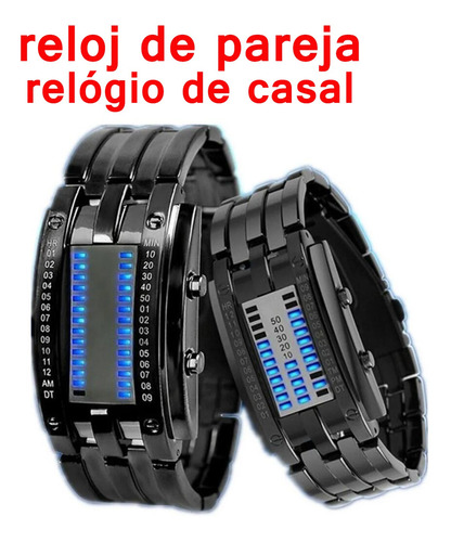 Reloj De Pareja, Reloj Binario Impermeable