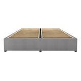 Base Cama Box Madera Tapiz Individual