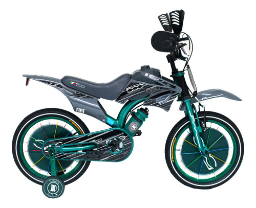 Bicicleta Infantil Simil Motocross Rodado 16 Fiat 500 