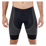 Bermuda De Ciclismo Cycle7 Masculina Elite Carbon Gel 140d