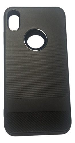 Funda Fibra Carbono Flex Antideslizante Para iPhone XS Max