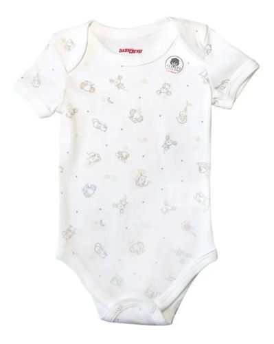 Baby Creysi Pañalero Bebe Manga Corta 595 Estampado 3 Pzs