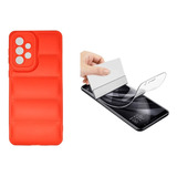 Funda Puffer + Hidrogel Compatible Con Samsung A32 4g