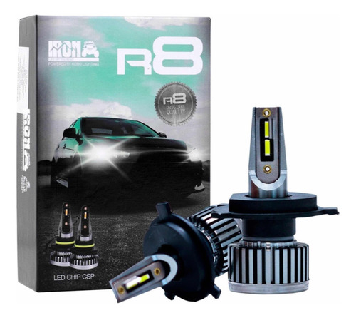 Kit Cree Led R8 H4 Alta Y Baja 42w 12v Chip Csp Sin Cooler 