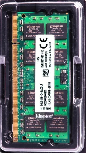 Memória Ram Valueram Color Verde 4gb 1 Kingston Kvr1333d3s9