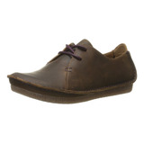 Clarks Janey Mae Oxford Zapato Para Mujer, Beige, 7.5 B (m)