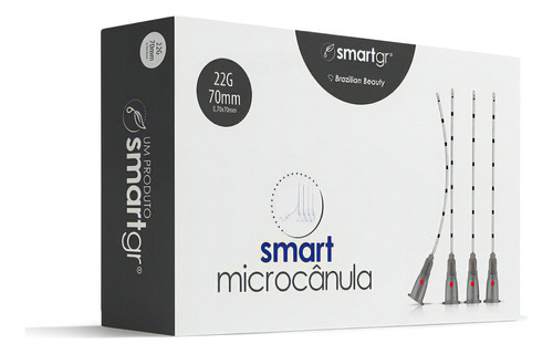 Microcânula 22g/70mm - Cx 10un Smart Gr