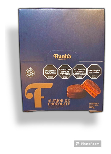 Alfajor Franks Chocolate Pack X8un +barata La Golosineria
