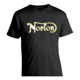 Remera Motoquera Norton Cafe Racer Vintage Bobber Algodon