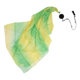 Streamer De Seda Para Baile, Juego De Bolas Amarillo Verde