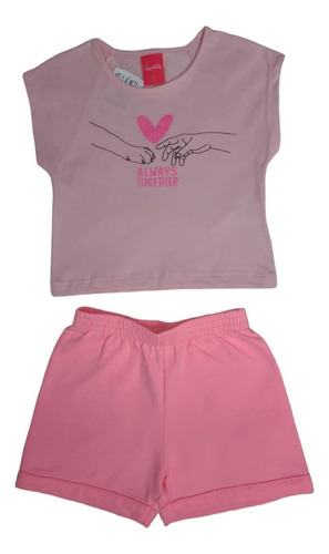 Conjunto Feminino Always Together Kely Kety Shorts Moletinho