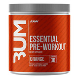 Pre Entreno Cbum Essential Pwo Raw Nutrition 30 Servicios Sabor Orange