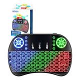 Mini Teclado Wireless 2.4ghz I8 Led Colorido Bateria Lition