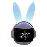 Reloj Despertador Con Luz Ambiental, Pantalla Inteligente, D