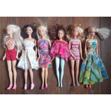 Lote De Muñecas Barbie + Zapatos Ropa Y Accesorios