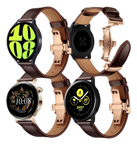 Correa Piel Para Samsung Galaxy Watch 6/5pro/5/4/3/active