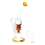 Bong De Vidro Squadafum Beehive 8007 Original Dupla Filtrage