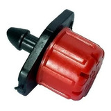 100 Unidades Gotero Ajustable 0 A 70 Lts Hora Rojo