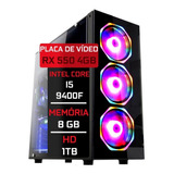 Pc Gamer Fácil Intel I5 9400f 8gb Rx550 4gb Ddr5 1 Tb