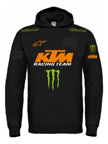 Moleton Blusa Moletom Grosso Felpado Forrado Capuz Ktm Moto