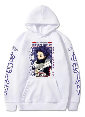 Anime Harajuku My Hero Academia Hitoshi Shinsou Sudadera