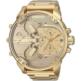 Reloj Diesel Hombre Mr Daddy Dz7399 Entrega Inmediata Color De La Correa Dorado Color Del Bisel Dorado Color Del Fondo Dorado