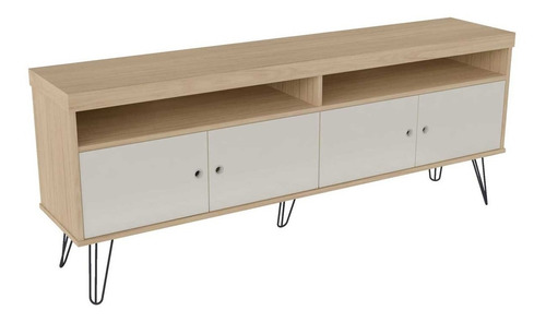 Mueble Rack Mesa Modular Para Tv Nórdico Madera - Liberty