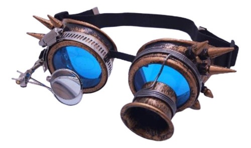 A Mujeres Hombres Moda Azul Lentes Steampunk Gafas Punk