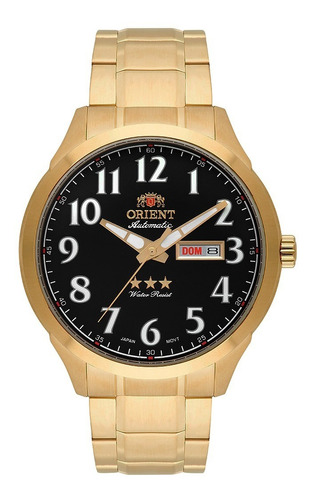 Relógio Orient Automatico 469gp074f P2kx Mostrador Preto