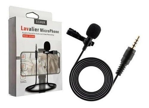 Lavalier Micrófono Solapa Clip Aux 3.5m Celular Pc Universal
