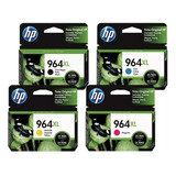 Kit 4 Cartuchos Originales Hp 964xl Para Hp Officejet 9020