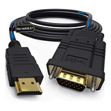 Cable Adaptador Hdmi A Vga De Newbep  1 8 M  Chapado En Oro