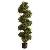 46in. Boxwood Spiral Topiary Artificial Tree