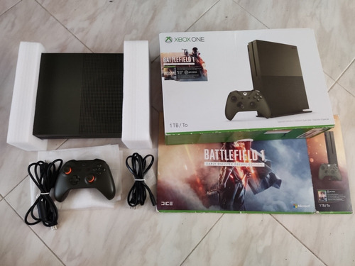 Xbox One S Slim 1tb Edicion Battlefield + 1 Control + Juegos