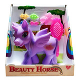 Pony Unicornio Pegaso Grande De Goma Con Accesorios Figura