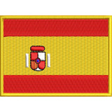 Escudo Bordado Bandeira Da Espanha Militar P/ Macacão Ban68