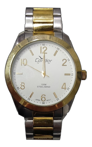 Relógio Condor Kt70148bx Prata Com Dourado Usado Leia A Desc