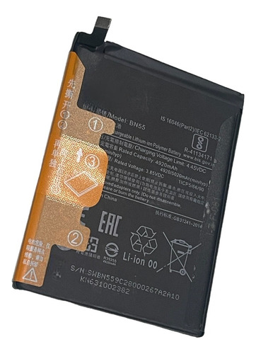 Batera Redmi Note 9s Modelo Bn55 Nova Com Garantia 