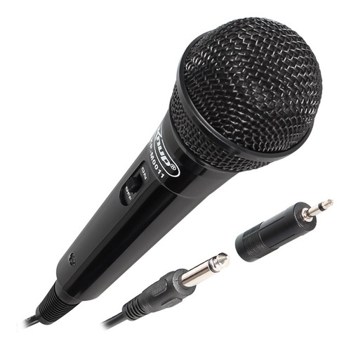 Microfone Para Karaoke Dinâmico Com Fio Unidirecional P10 P2