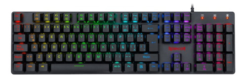 Teclado Gamer Redragon Shrapnel K589 Rgb Español Switch Blue