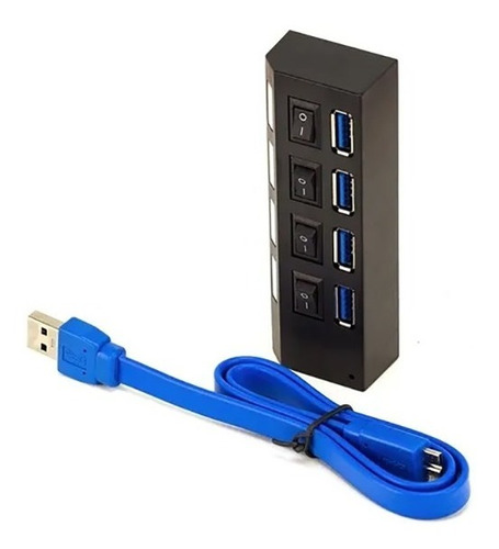 Hub Usb Extensor Regua Plug And Play Speed Switch Led 1tb